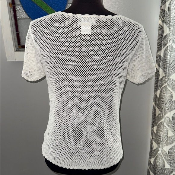 April Cornell Vintage Crocheted Cardigan SZ Medium - Picture 4 of 8